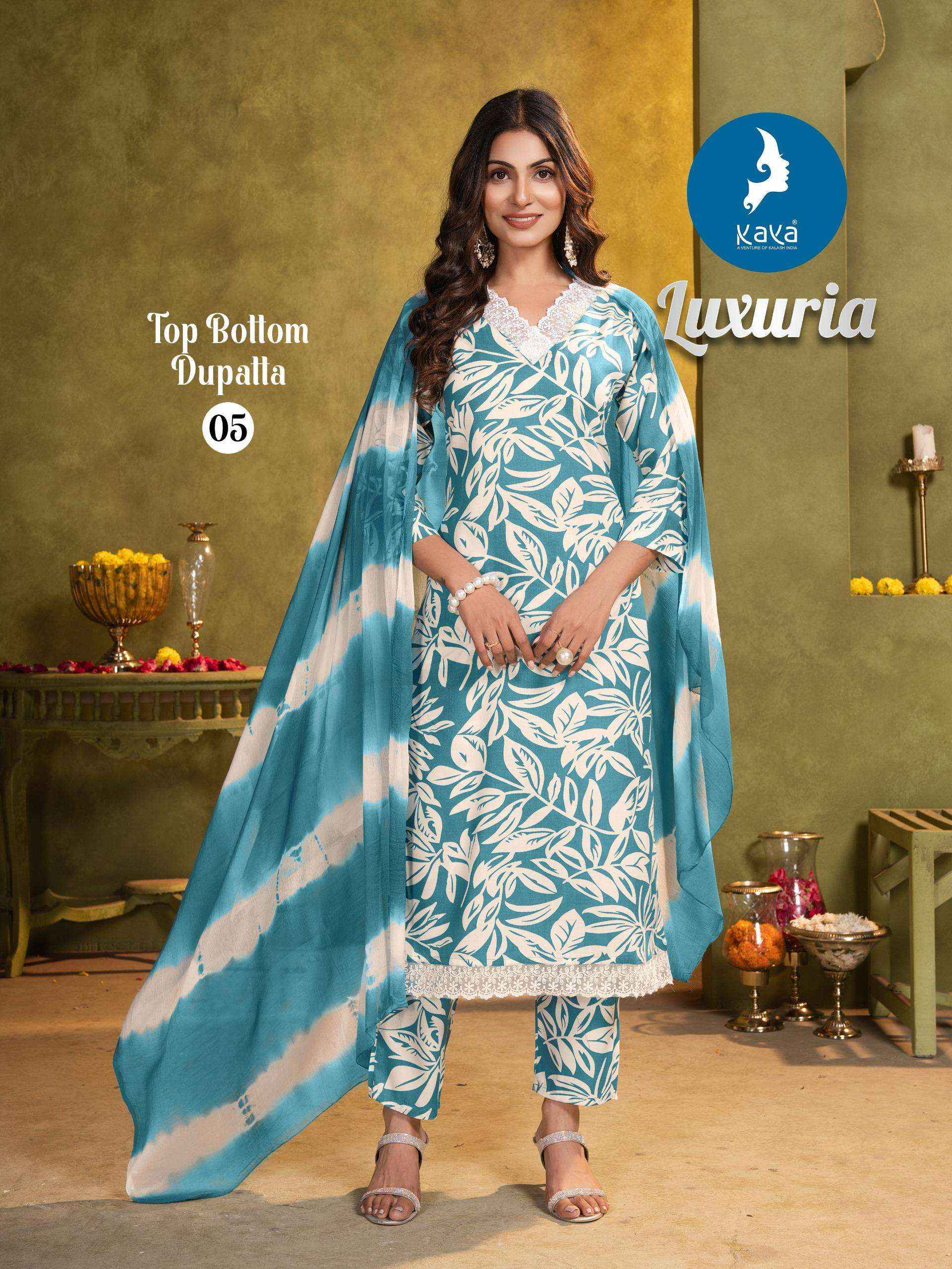Kaya Luxuria Rayon Kurti Combo 6 pcs Catalogue