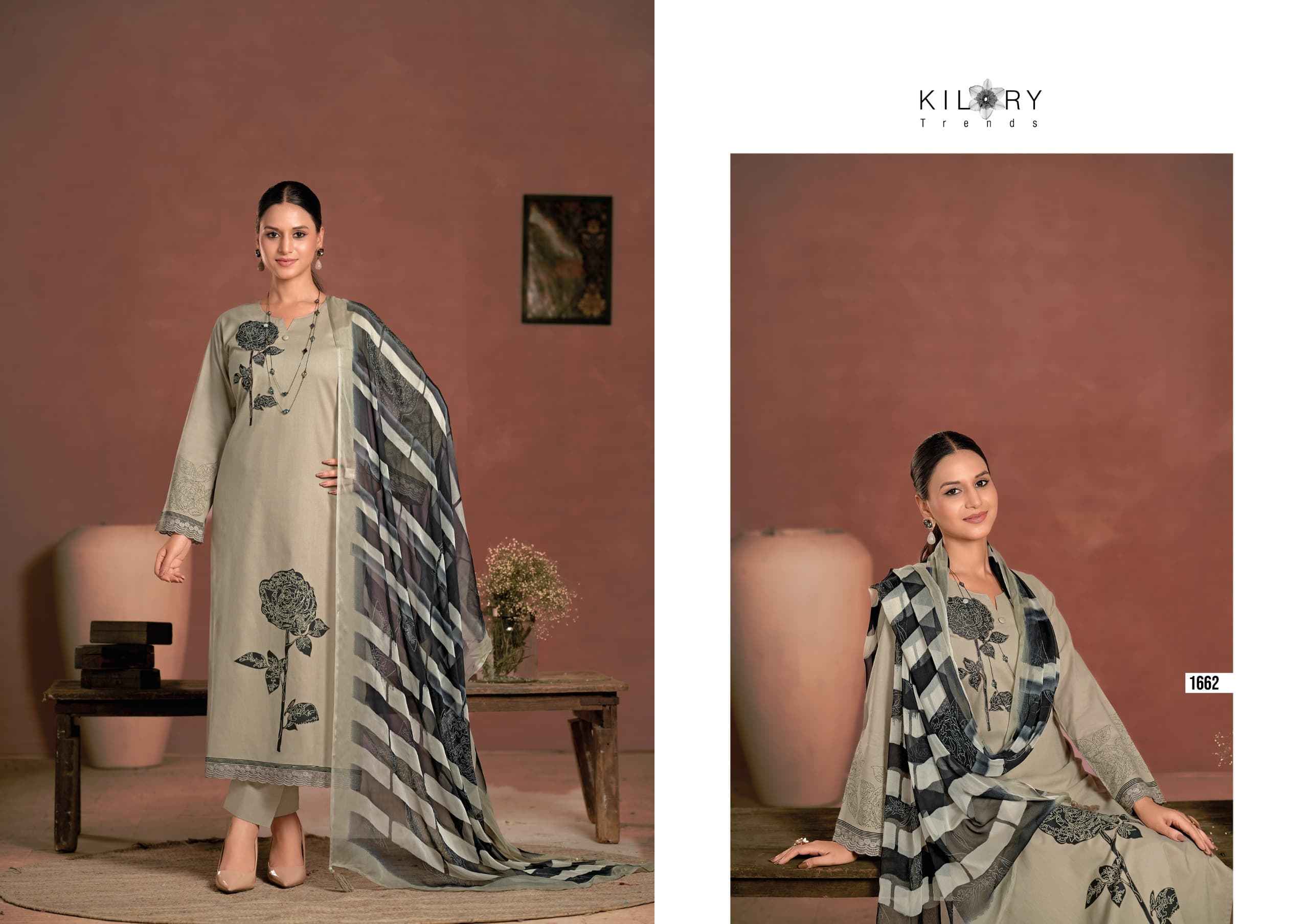 Kilory Trends Raisa Lawn Cotton Dress Material 3 pcs Catalogue
