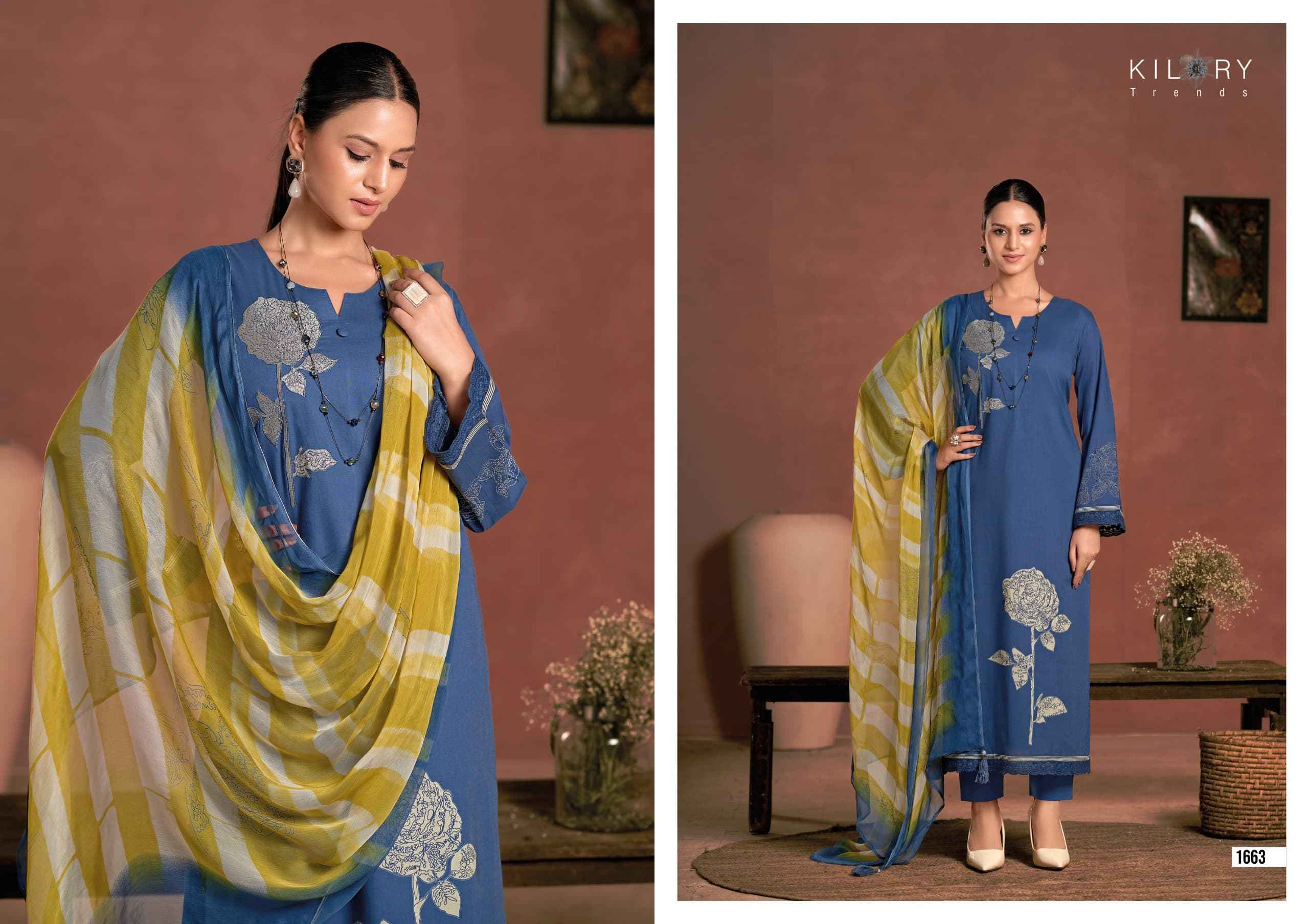 Kilory Trends Raisa Lawn Cotton Dress Material 3 pcs Catalogue