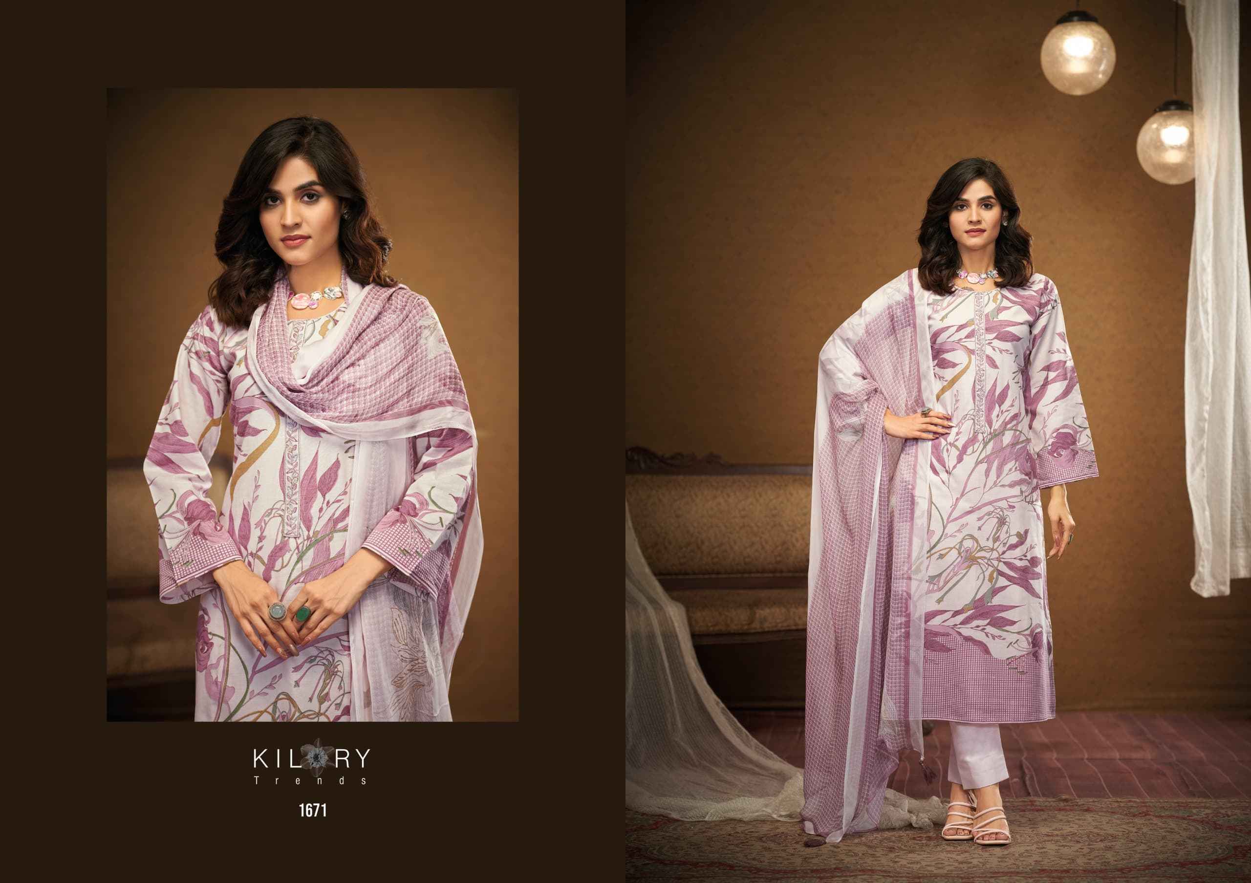 Kilory Trends Zainab Linene Cotton Dress Material 4 pcs Catalogue