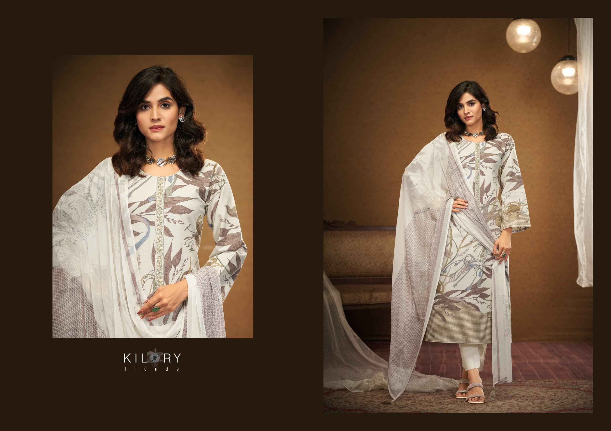 Kilory Trends Zainab Linene Cotton Dress Material 4 pcs Catalogue