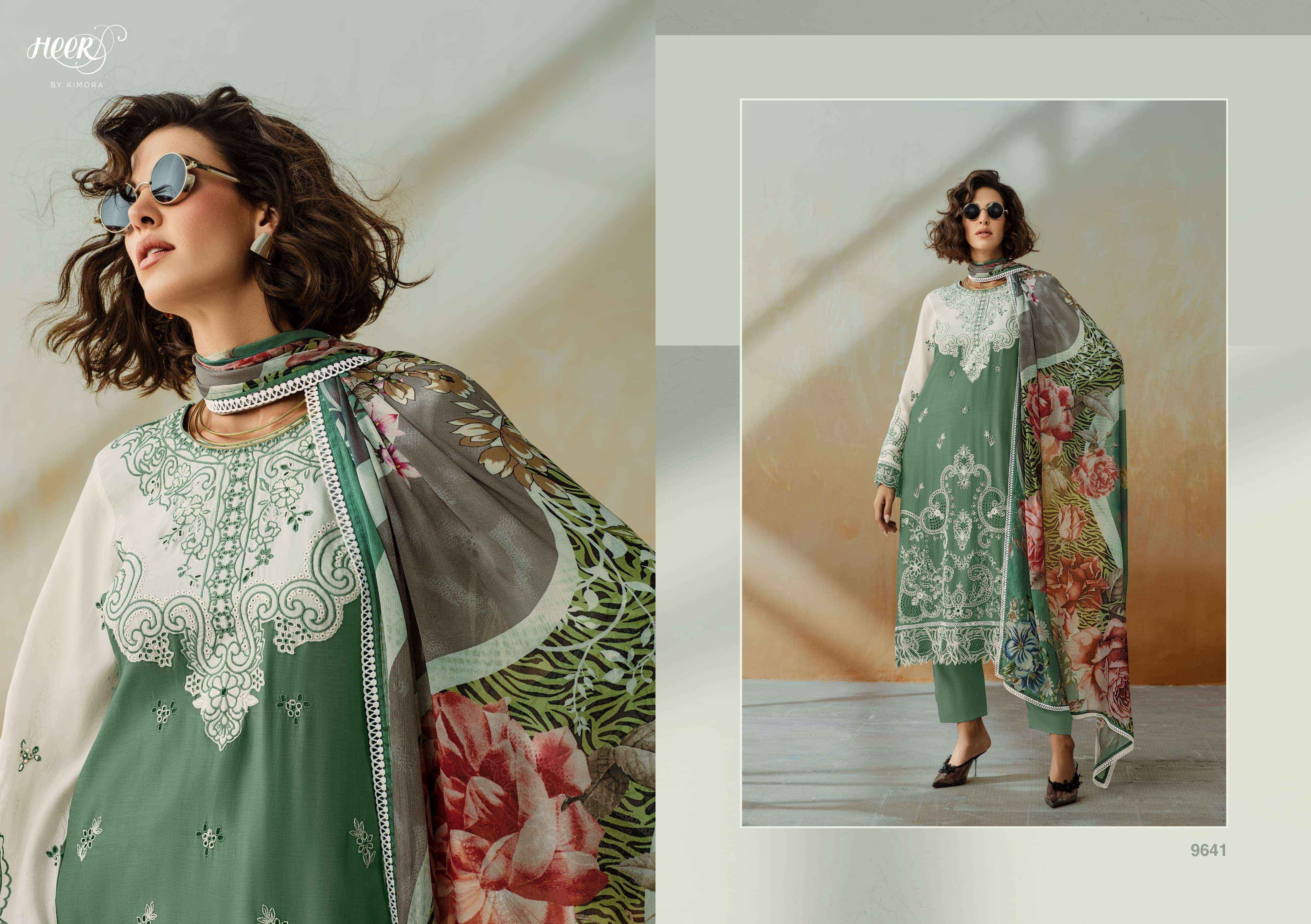 Kimora Heer Chic Vol 208 Musline Dress Material 6 pcs Catalogue