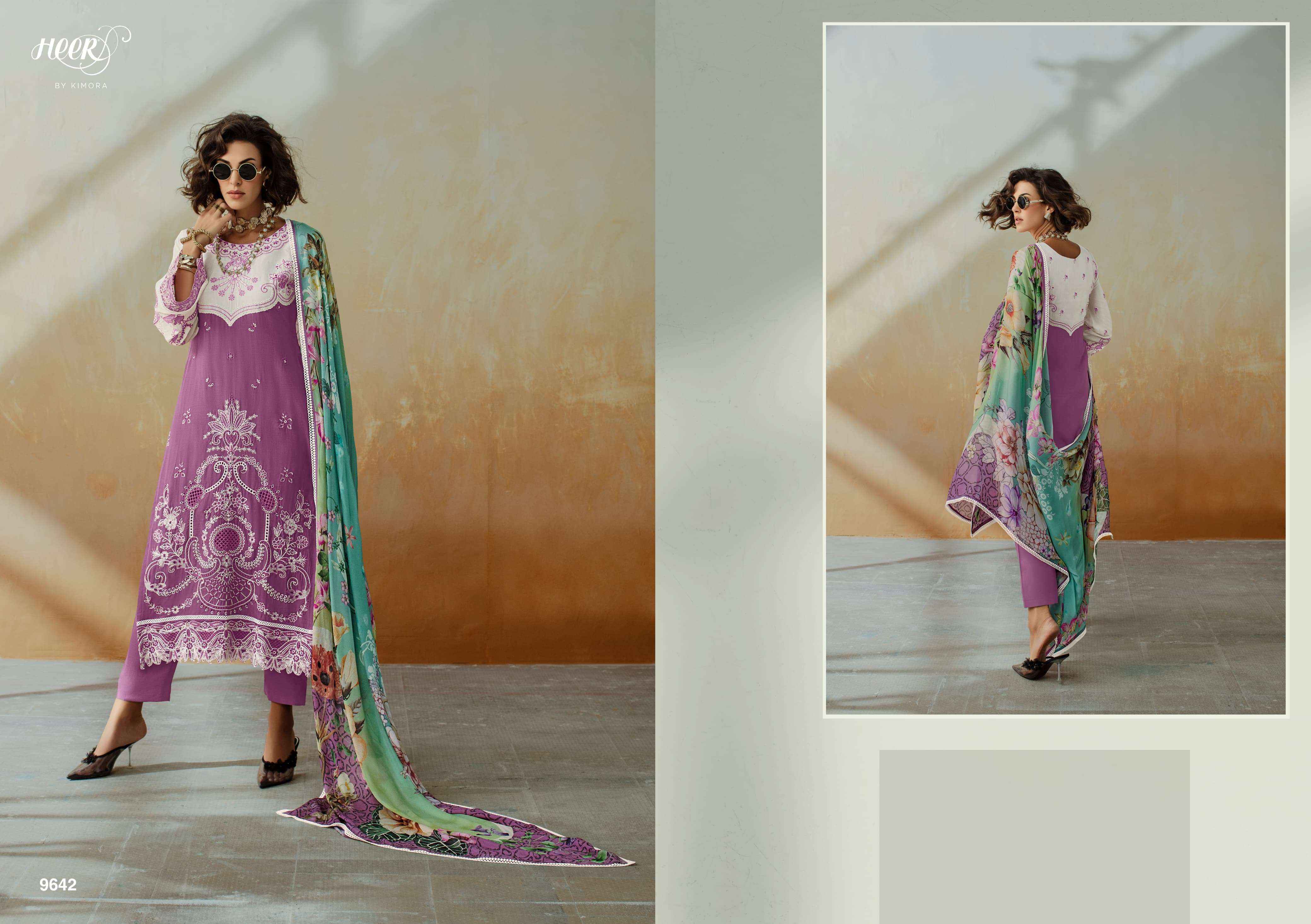 Kimora Heer Chic Vol 208 Musline Dress Material 6 pcs Catalogue