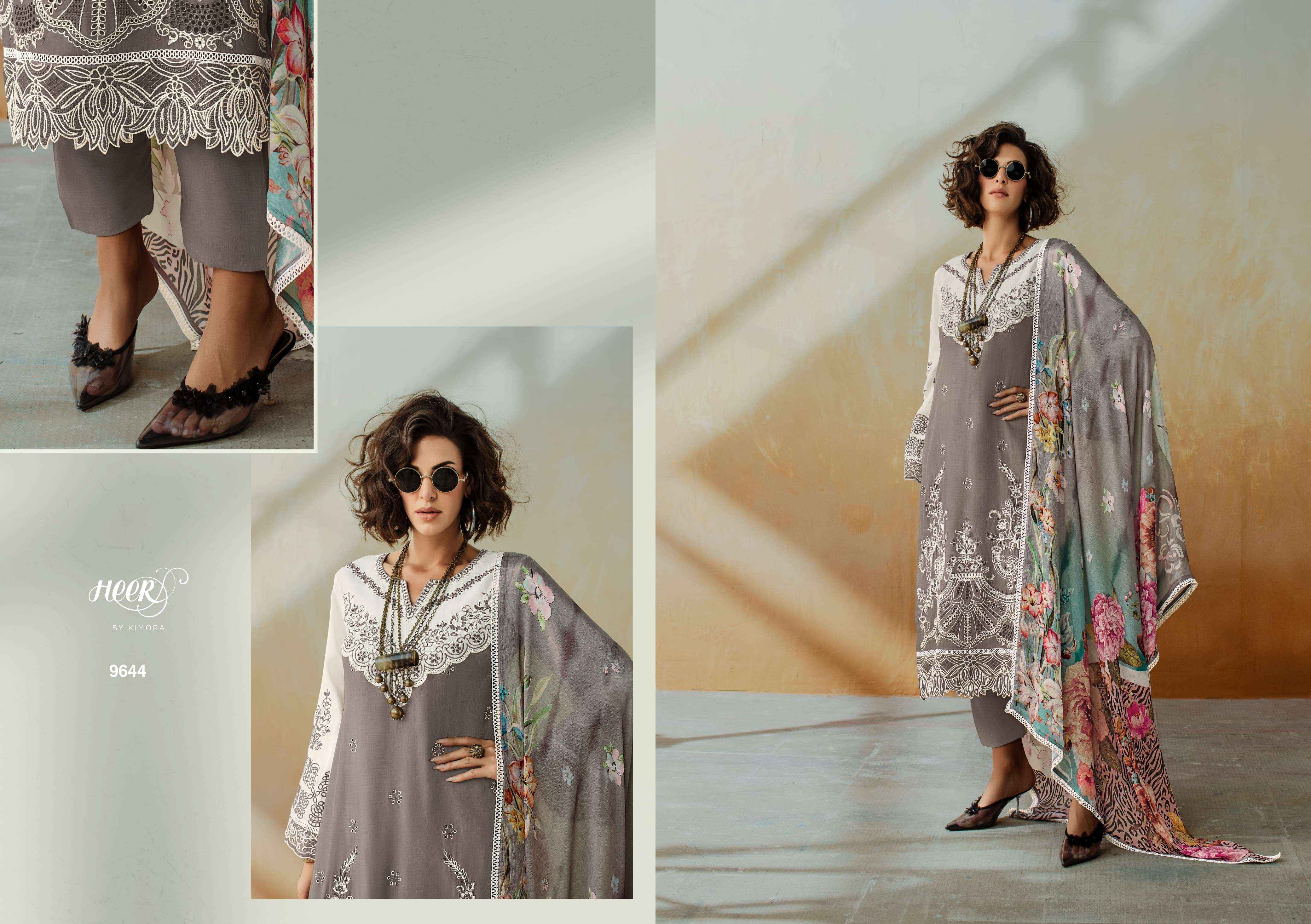 Kimora Heer Chic Vol 208 Musline Dress Material 6 pcs Catalogue