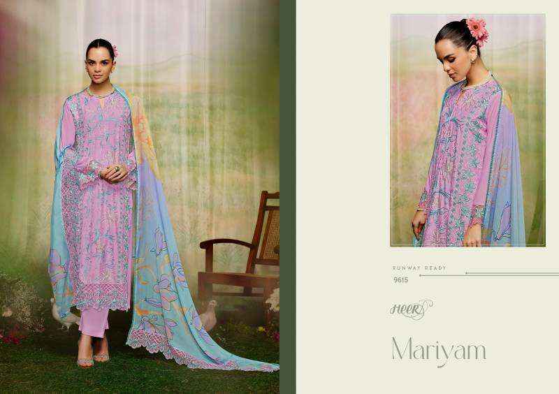 Kimora Heer Mariyam Musline Dress Material 6 pcs Catalogue