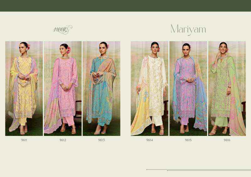 Kimora Heer Mariyam Musline Dress Material 6 pcs Catalogue