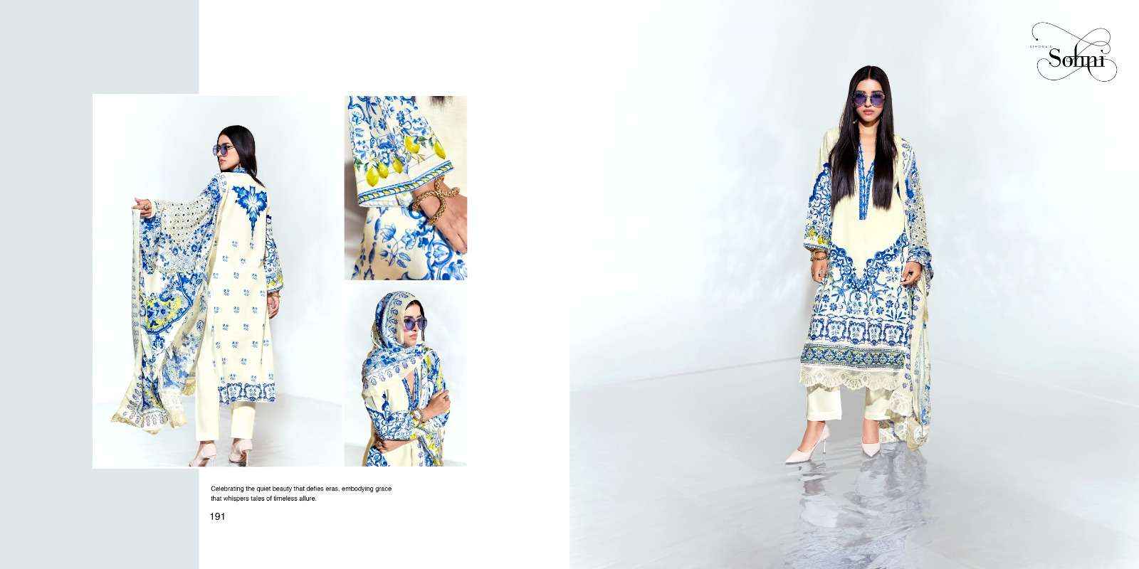 Kimora Sohni Lemon Vol 12 Linen Cotton Dress Material 4 pcs Catalogue