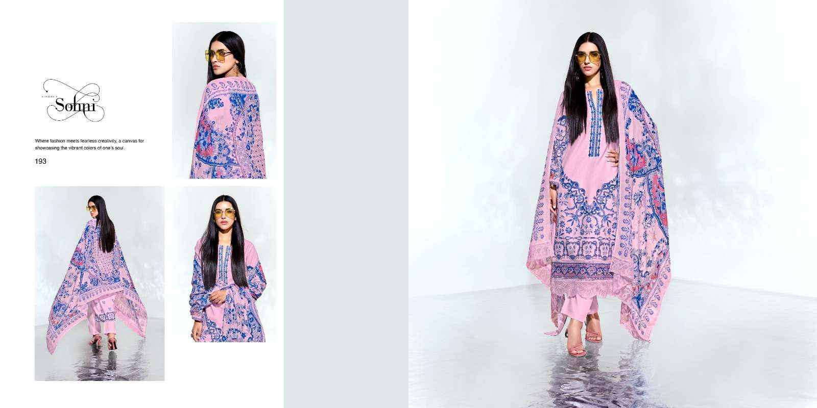 Kimora Sohni Lemon Vol 12 Linen Cotton Dress Material 4 pcs Catalogue