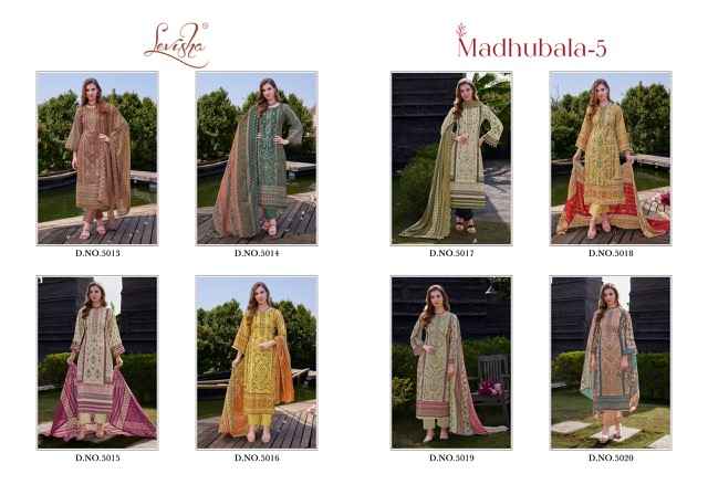 Levisha Madhubala Vol 5 Cambric Cotton Dress Material 8 pcs Catalogue