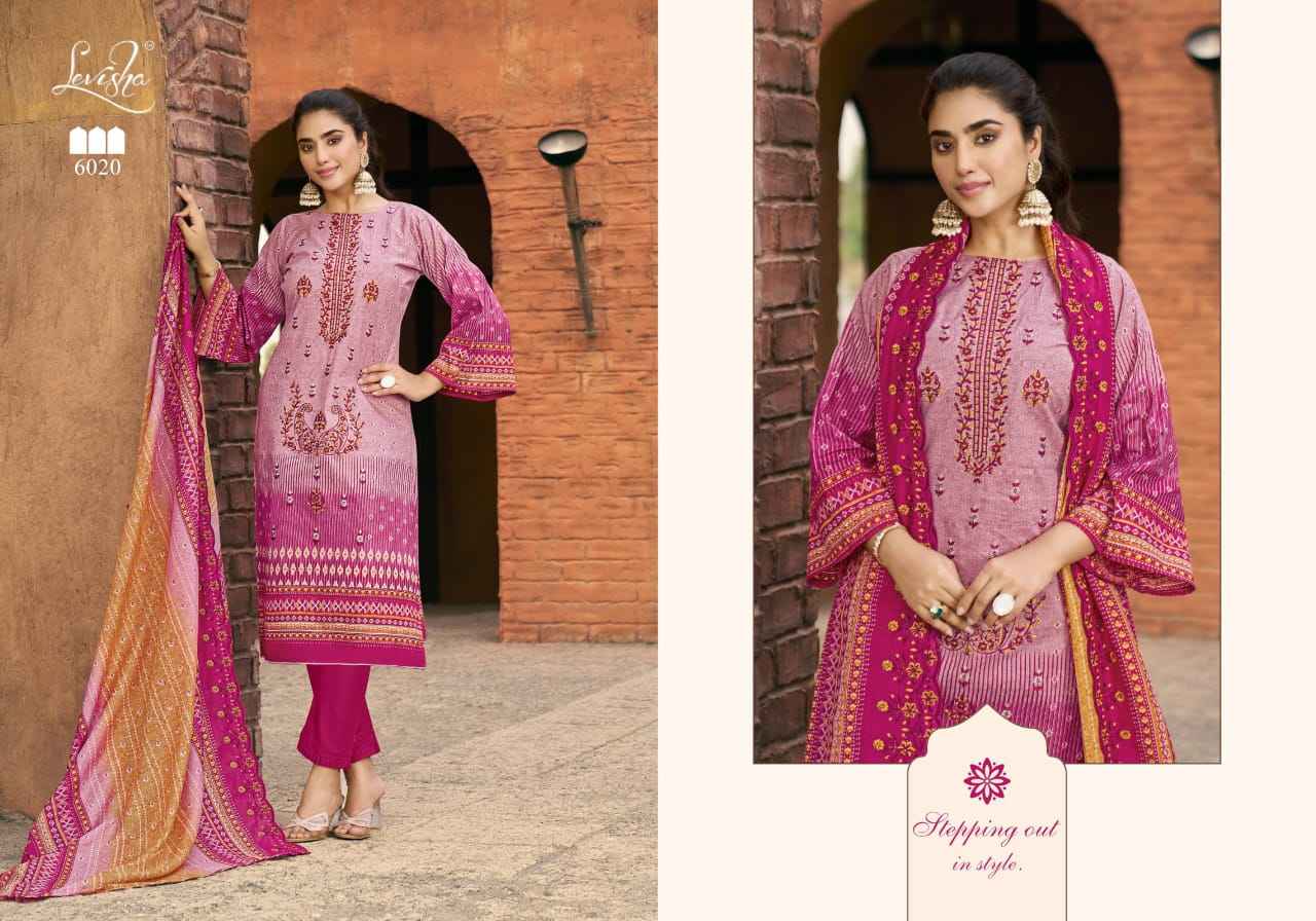 Levisha Madhubala Vol 6 Cambric Cotton Dress Material 8 pcs Catalogue