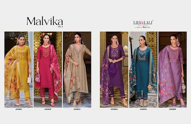 Lily & Lali Malvika Vol 3 Readymade Viscose Dress 6 pcs Catalogue