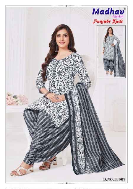 Madhav Fashion Punjabi Kudi Vol 18 Cotton Dress Material 10 pcs Catalogue