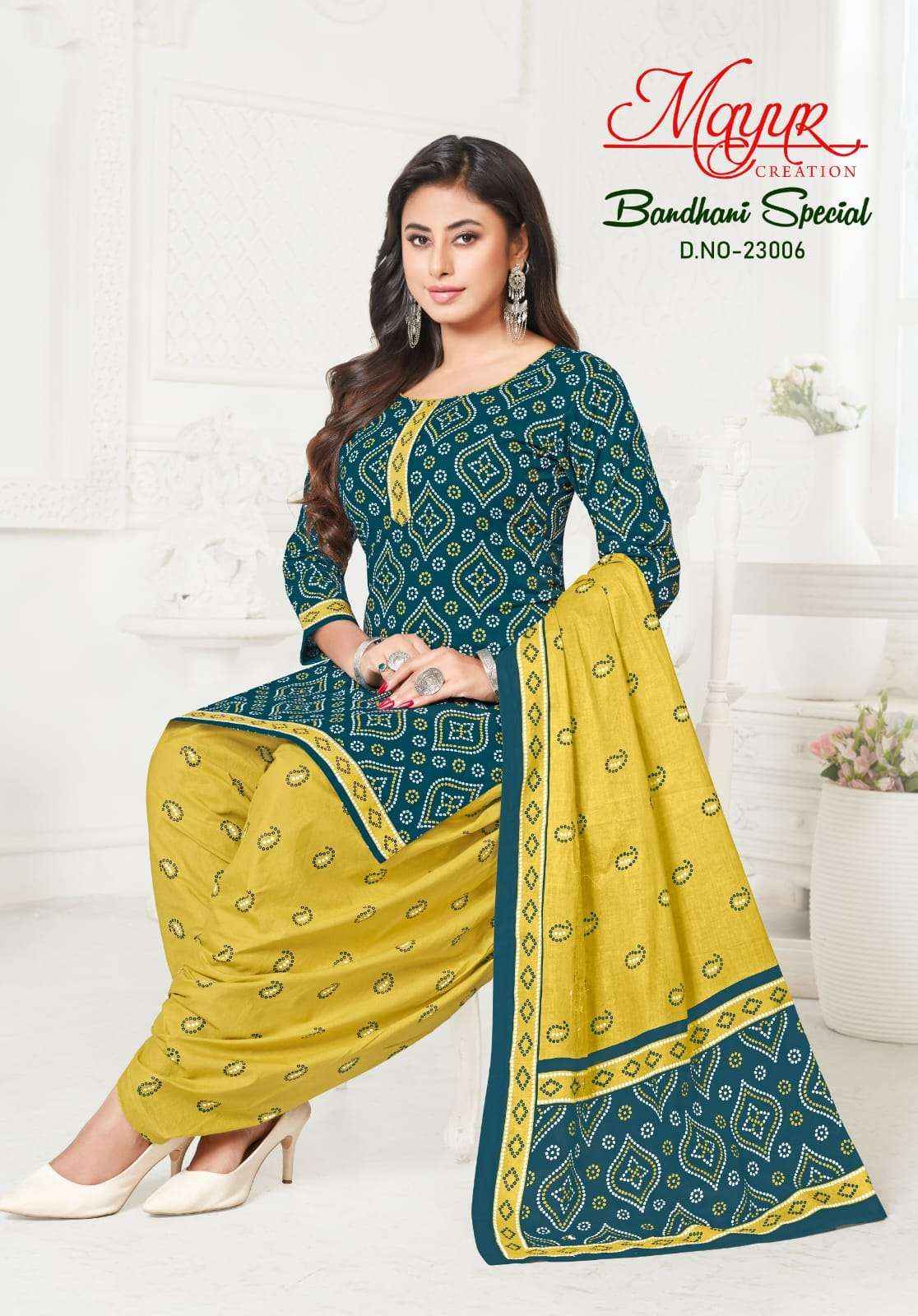 Mayur Creation Bandhani Special Vol 23 Cotton Dress Material 10 pcs Catalogue