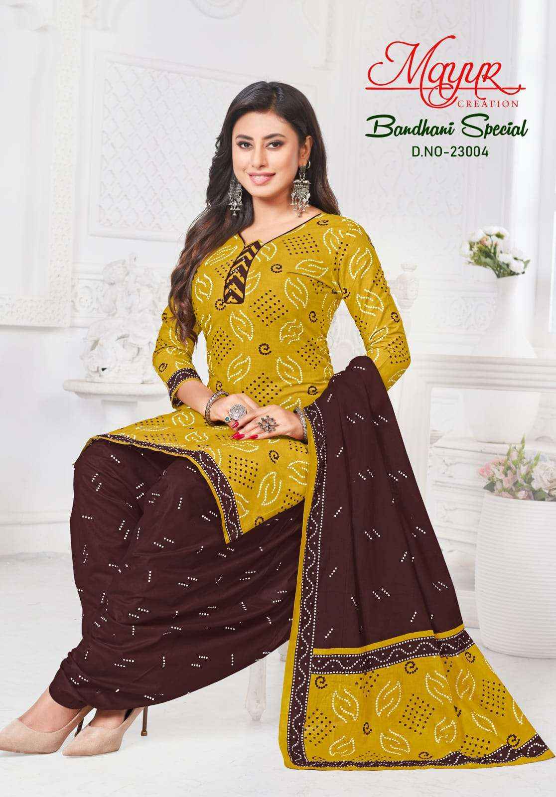 Mayur Creation Bandhani Special Vol 23 Cotton Dress Material 10 pcs Catalogue