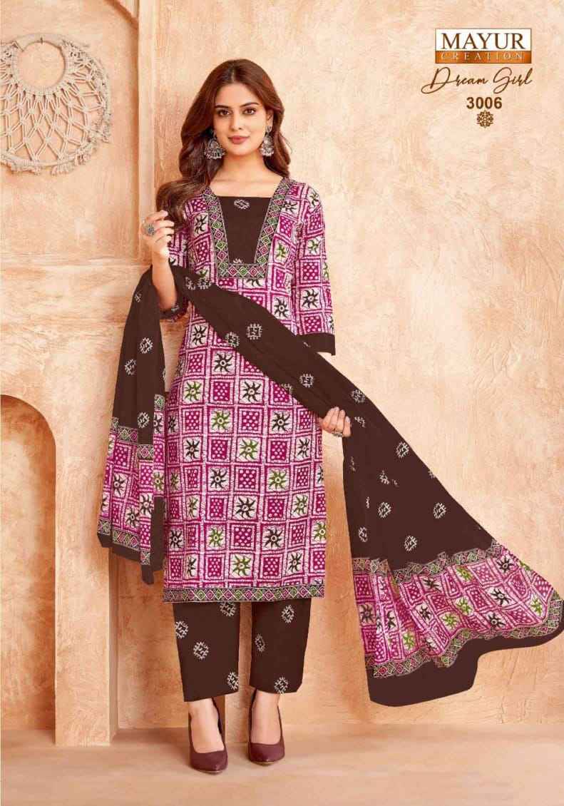 Mayur Creation Dream Girl Vol 3 Readymade Cotton Dress 10 pcs Catalogue