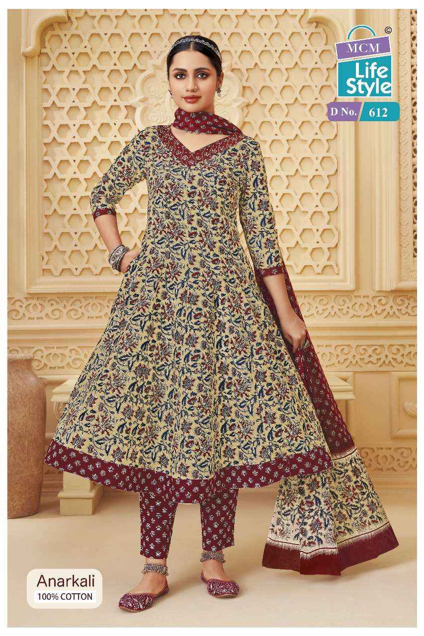 MCM Lifestyle Anarkali Vol 6 Cotton Kurti Combo 10 pcs Catalogue