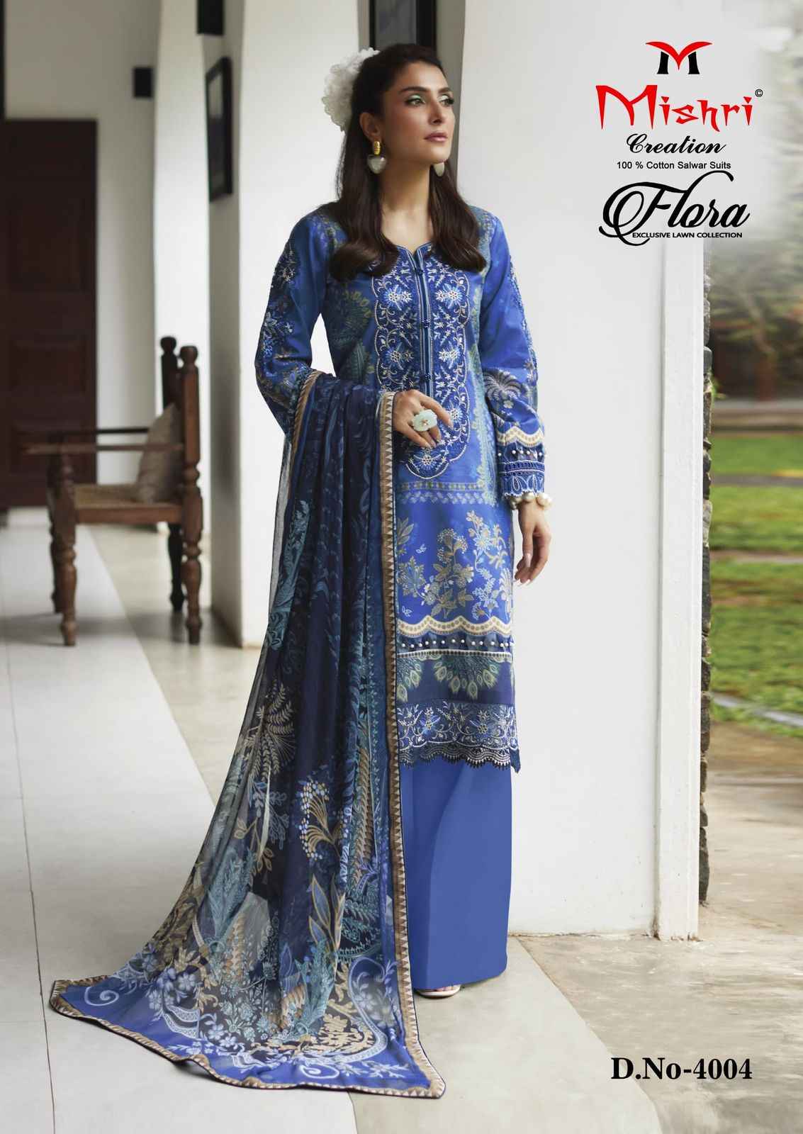 Mishri Creation Flora Vol 4 Lawn Cotton Dress Material 6 pcs Catalogue
