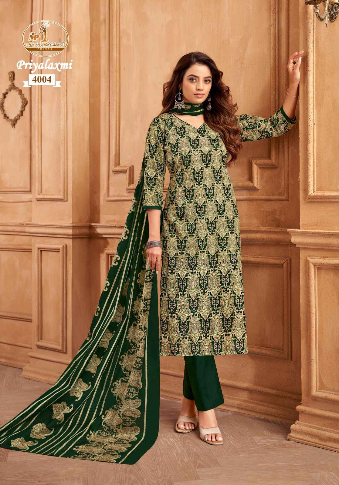Miss World Choice Priyalaxmi Vol 4 Cotton Dress Material 10 pcs Catalogue