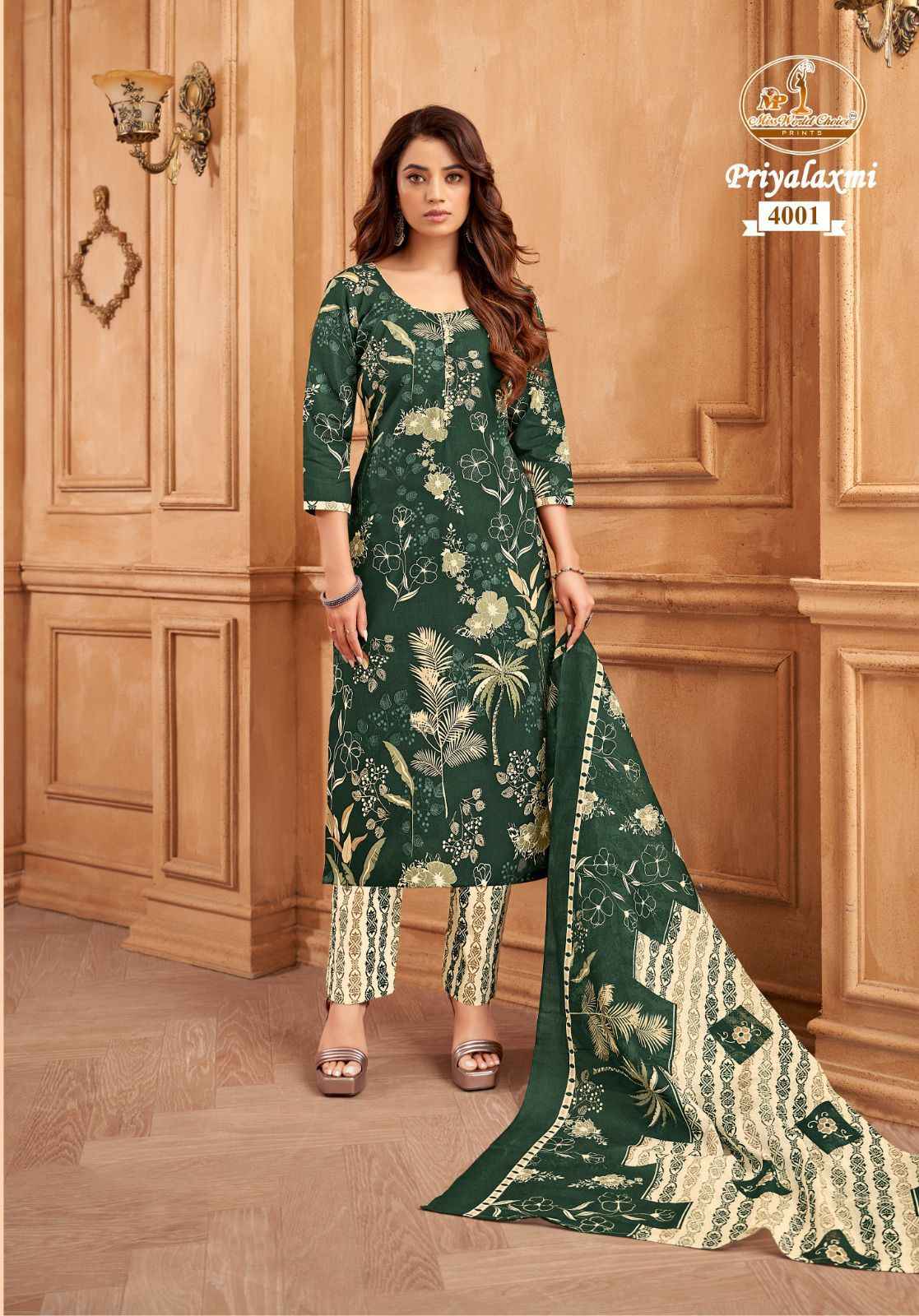 Miss World Choice Priyalaxmi Vol 4 Cotton Dress Material 10 pcs Catalogue