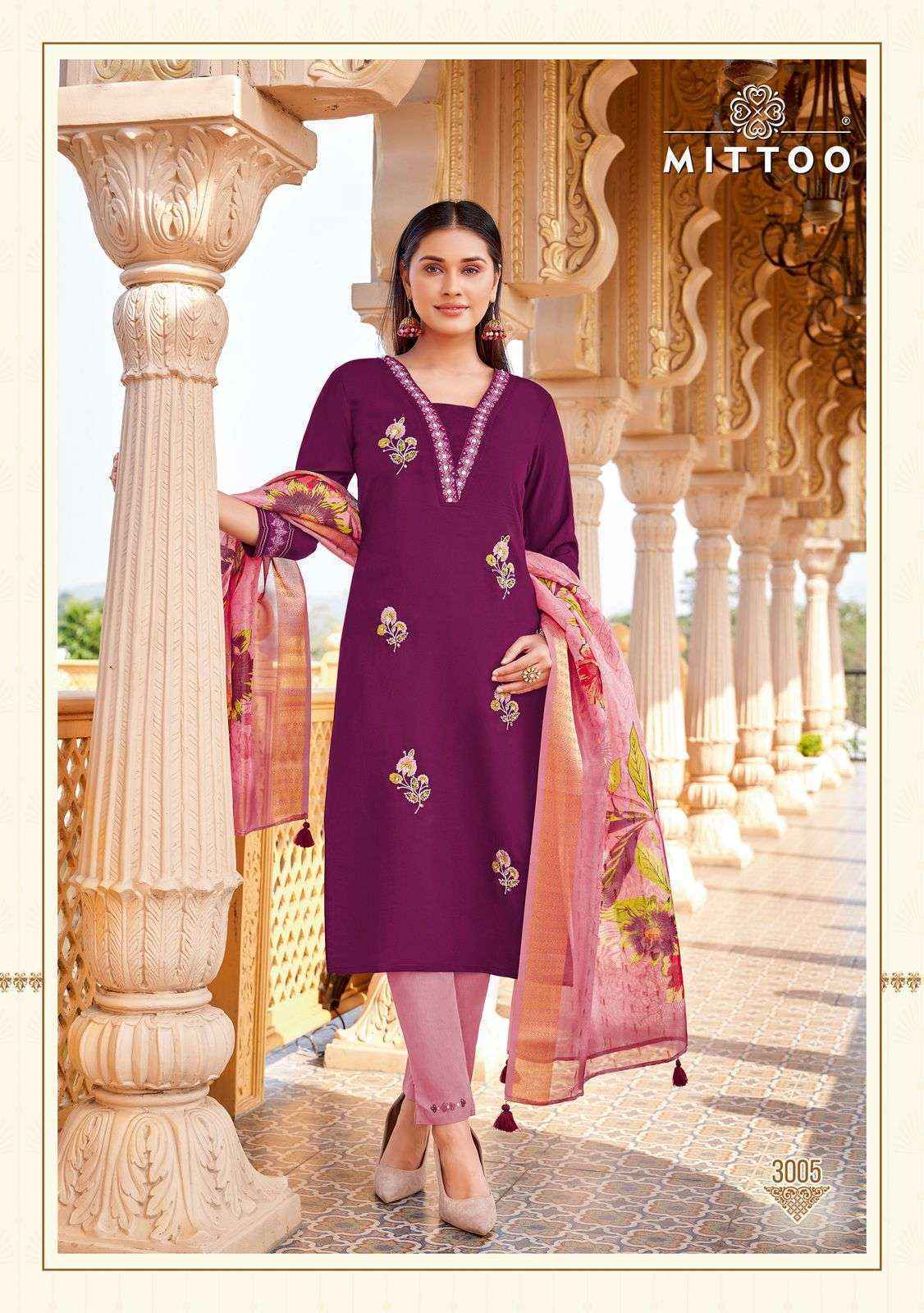 Mittoo Ayushi Viscose Silk Kurti Combo 6 pcs Catalogue