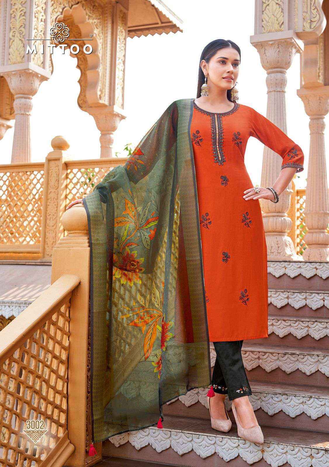 Mittoo Ayushi Viscose Silk Kurti Combo 6 pcs Catalogue