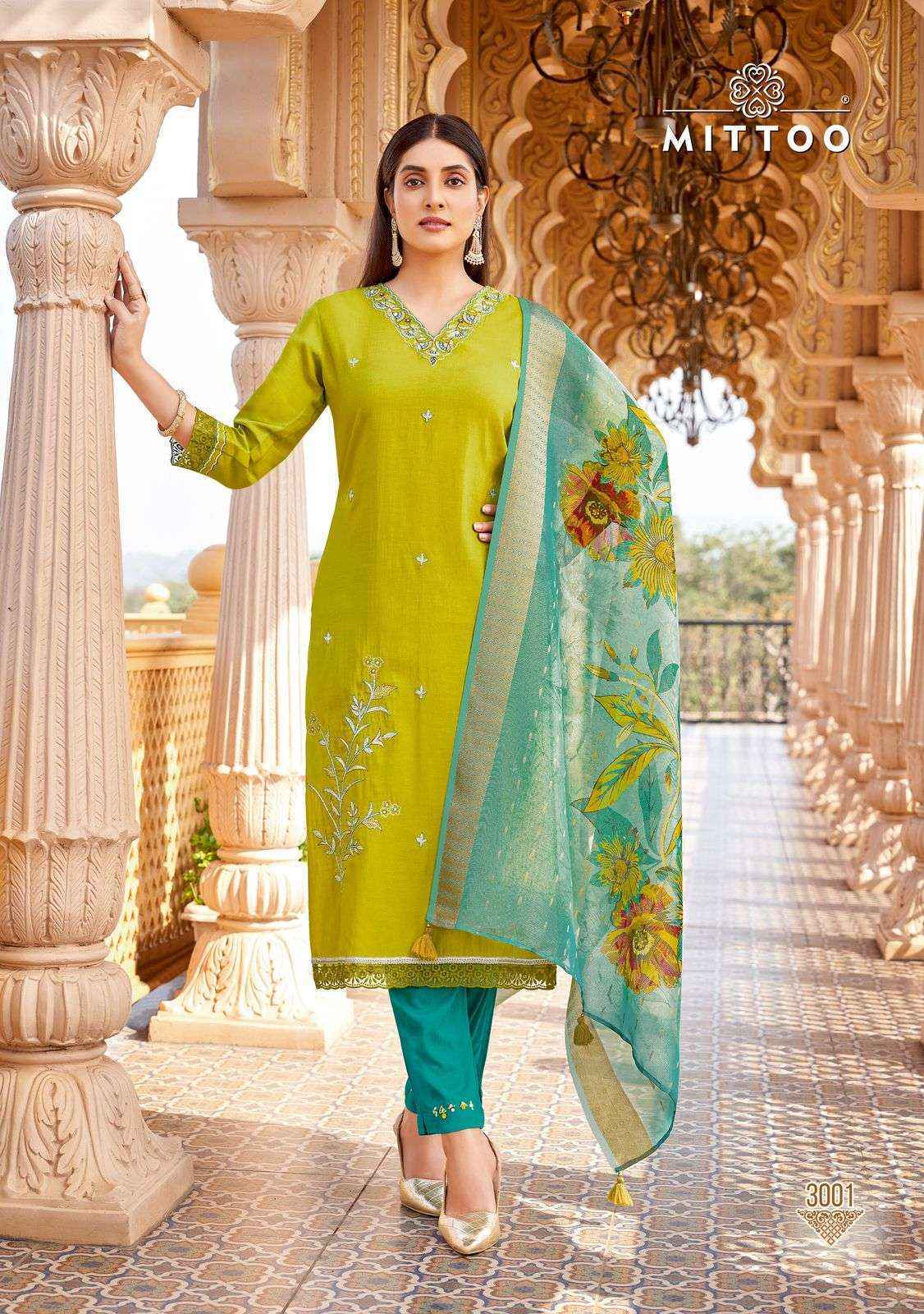 Mittoo Ayushi Viscose Silk Kurti Combo 6 pcs Catalogue