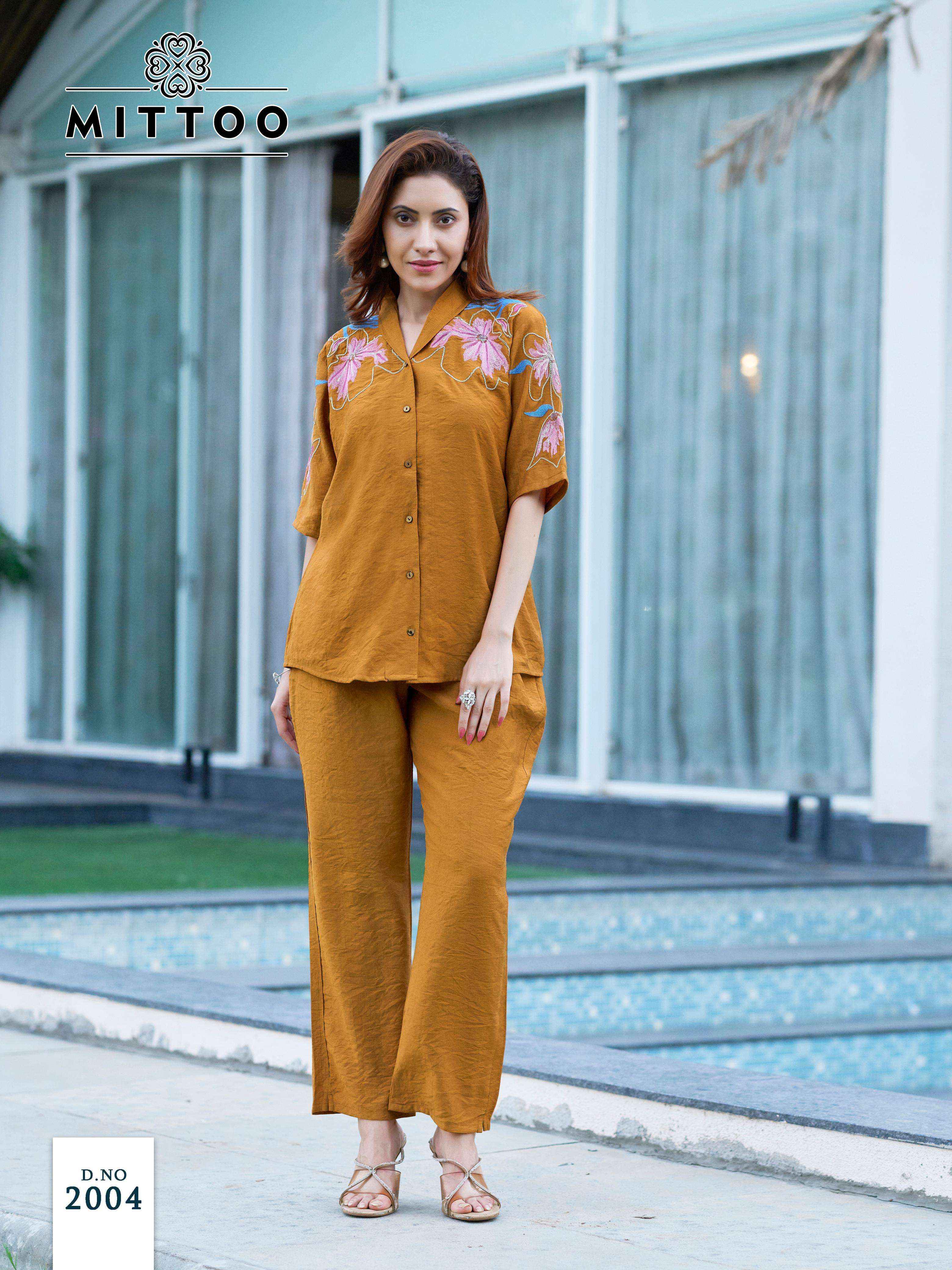 Mittoo Daizy Viscose Co Ord Set 6 pcs Catalogue