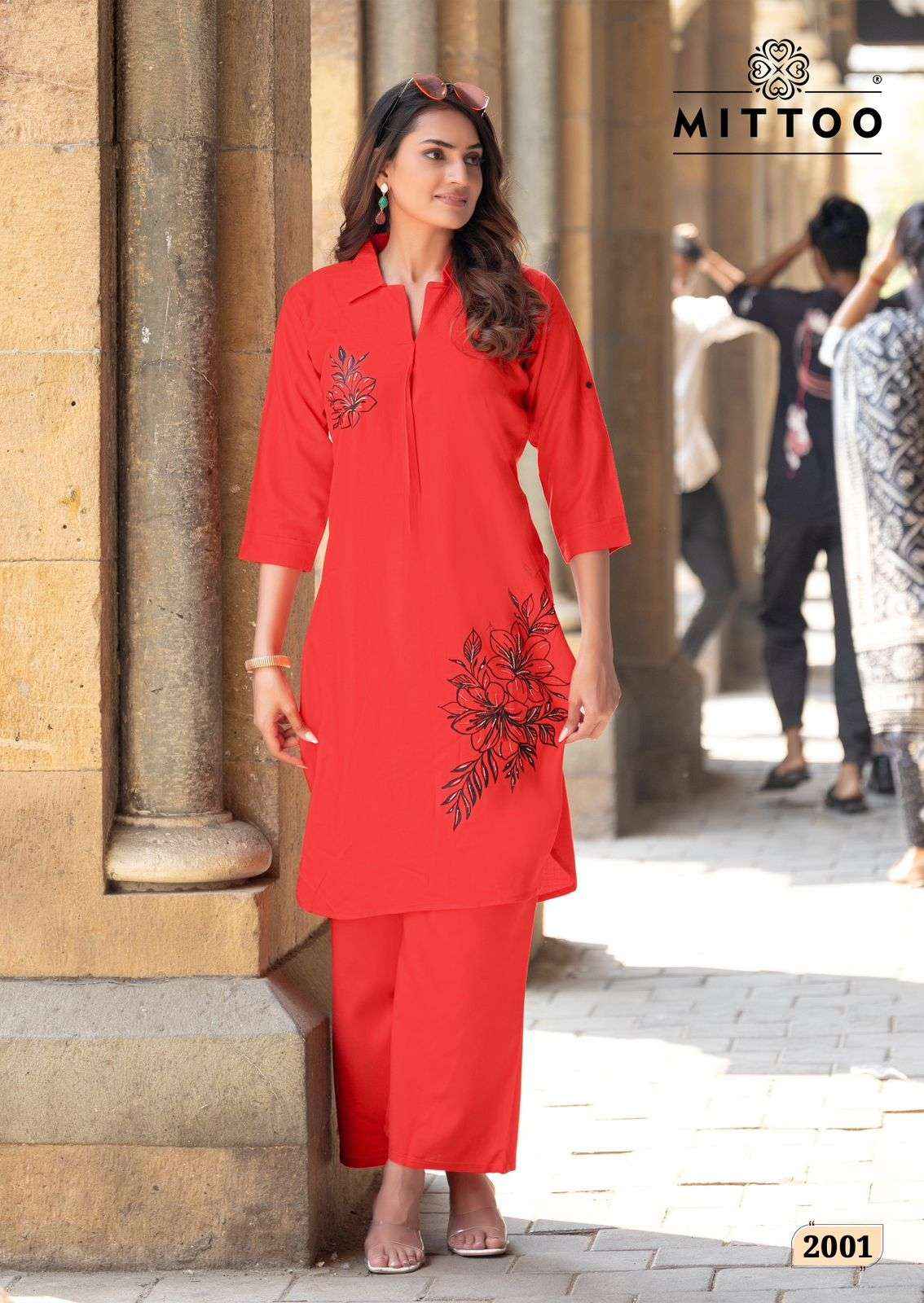 Mittoo Eshani Rayon Co Ord Set 6 pcs Catalogue
