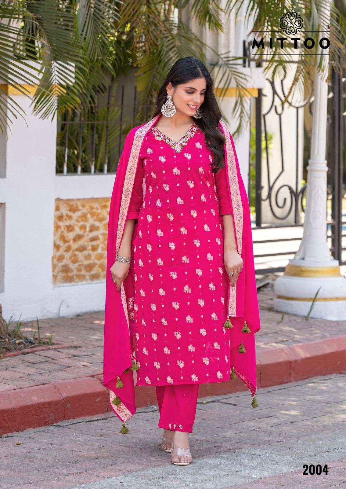 Mittoo Hansika Cotton Jacquard Kurti Combo 5 pcs Catalogue