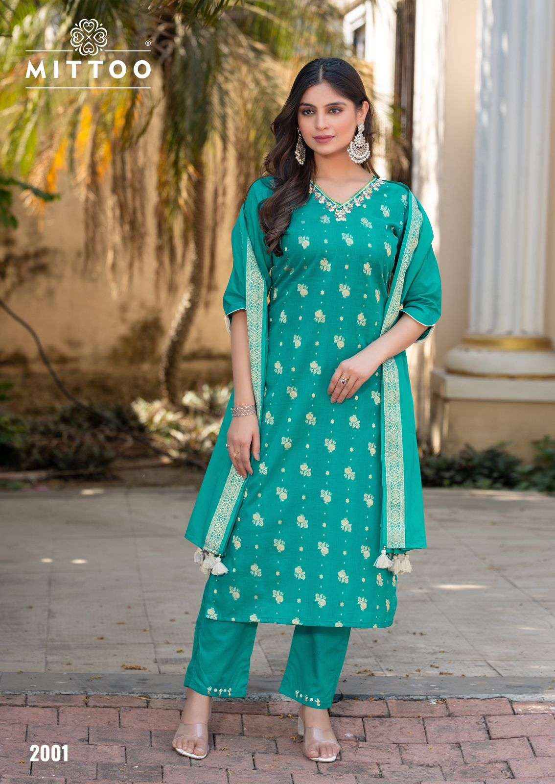 Mittoo Hansika Cotton Jacquard Kurti Combo 5 pcs Catalogue