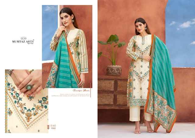 Mumtaz Arts Mariyam Viscose Rayon Dress Material 4 pcs Catalogue