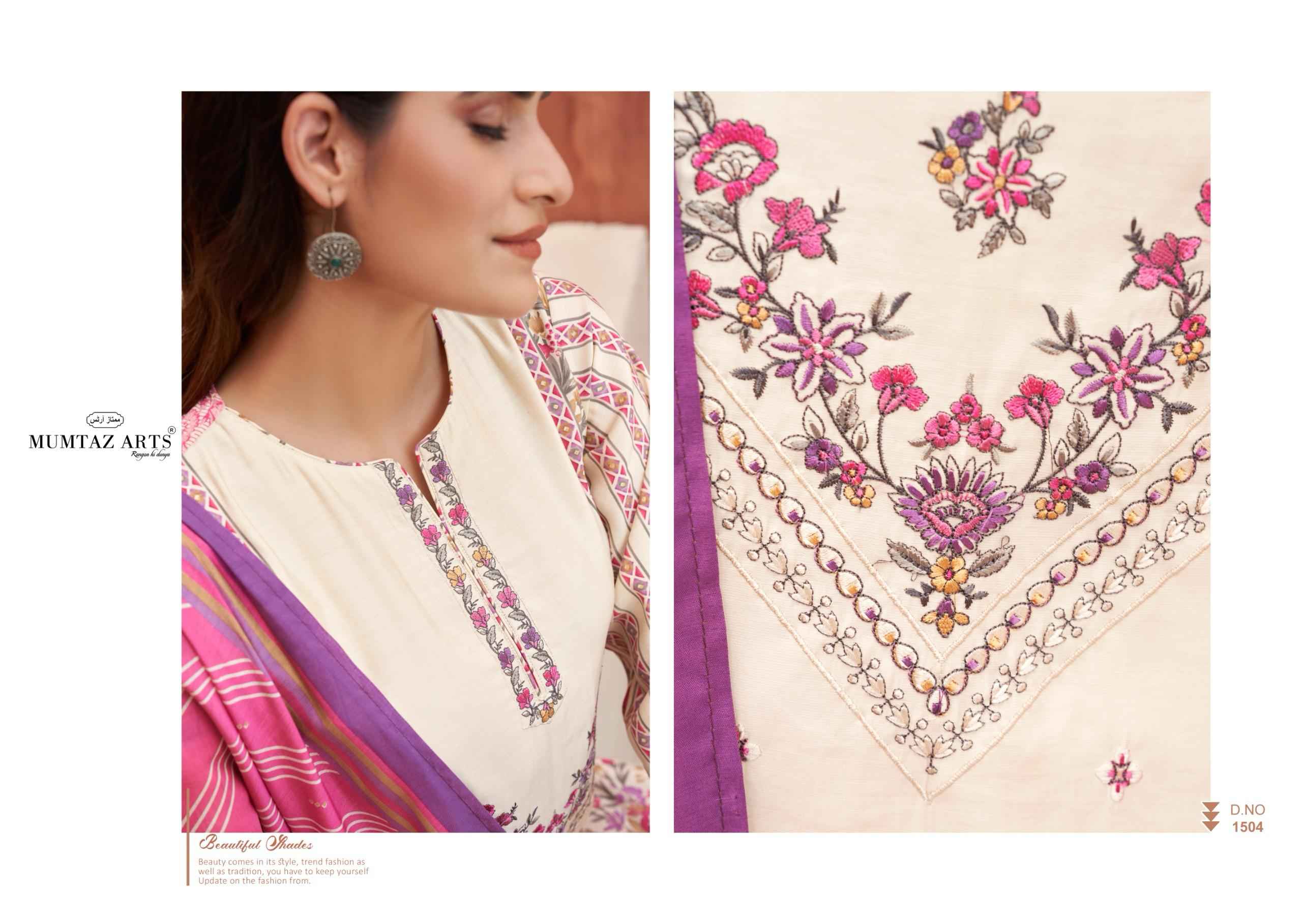 Mumtaz Arts Mariyam Viscose Rayon Dress Material 4 pcs Catalogue