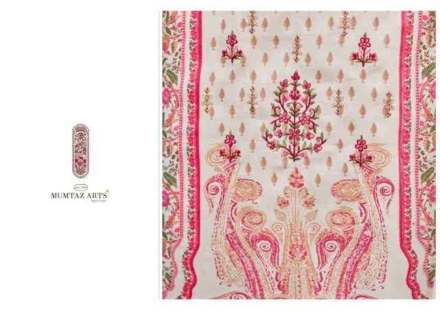Mumtaz Arts Rose Jam Satin Dress Material 6 pcs Catalogue