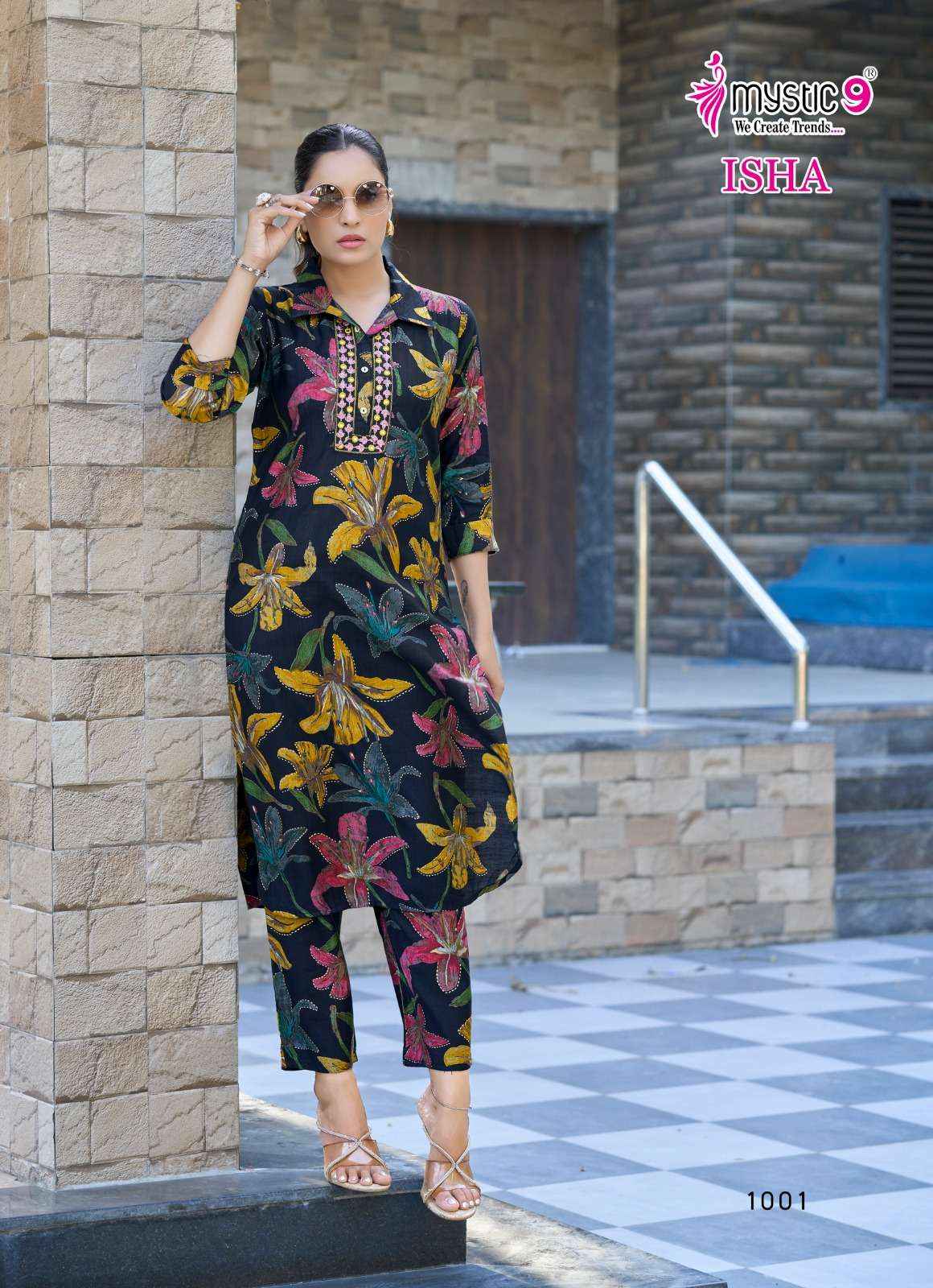 Mystic 9 Isha Vol 1 Fancy Co Ord Set 8 pcs Catalogue