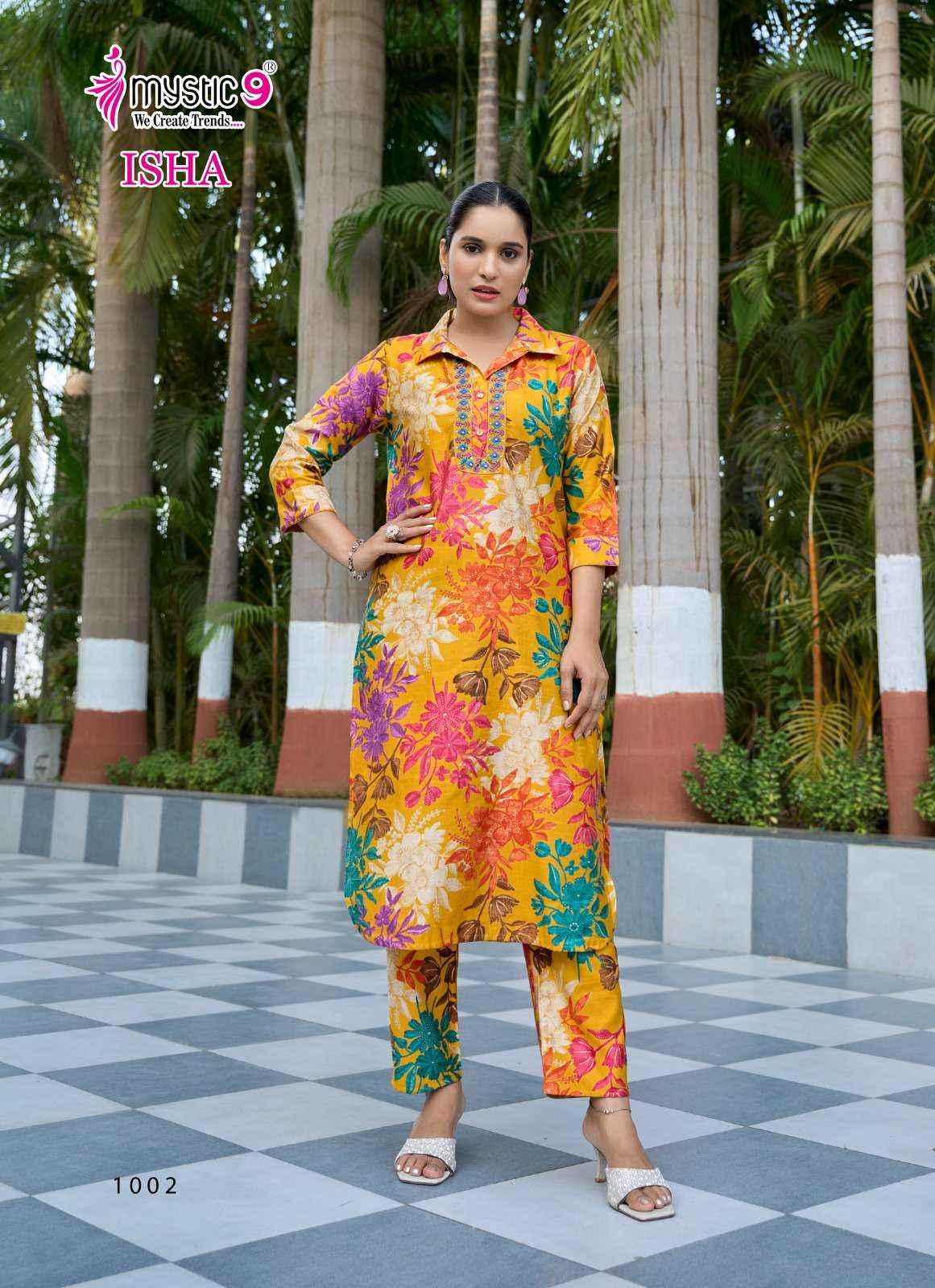 Mystic 9 Isha Vol 1 Fancy Co Ord Set 8 pcs Catalogue