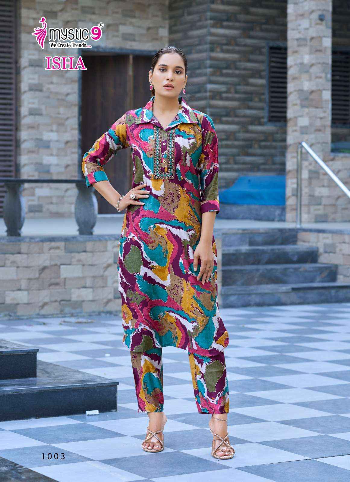 Mystic 9 Isha Vol 1 Fancy Co Ord Set 8 pcs Catalogue