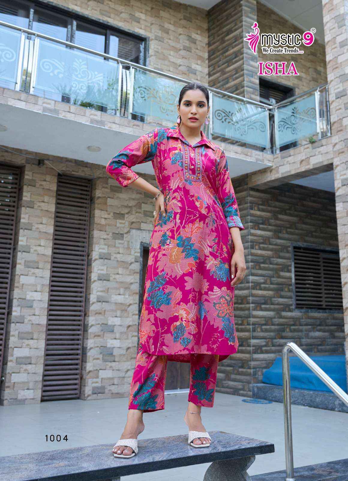 Mystic 9 Isha Vol 1 Fancy Co Ord Set 8 pcs Catalogue