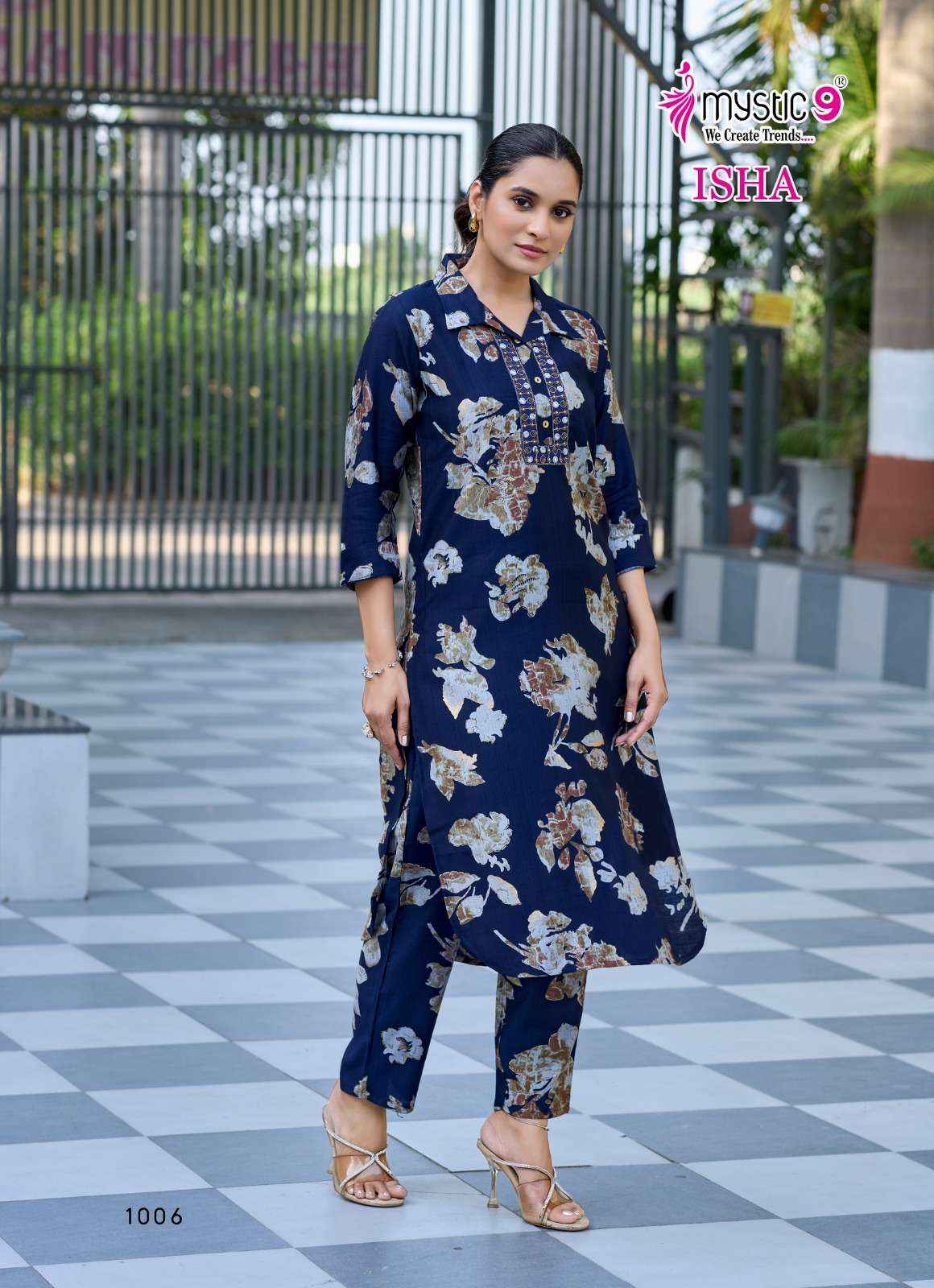 Mystic 9 Isha Vol 1 Fancy Co Ord Set 8 pcs Catalogue