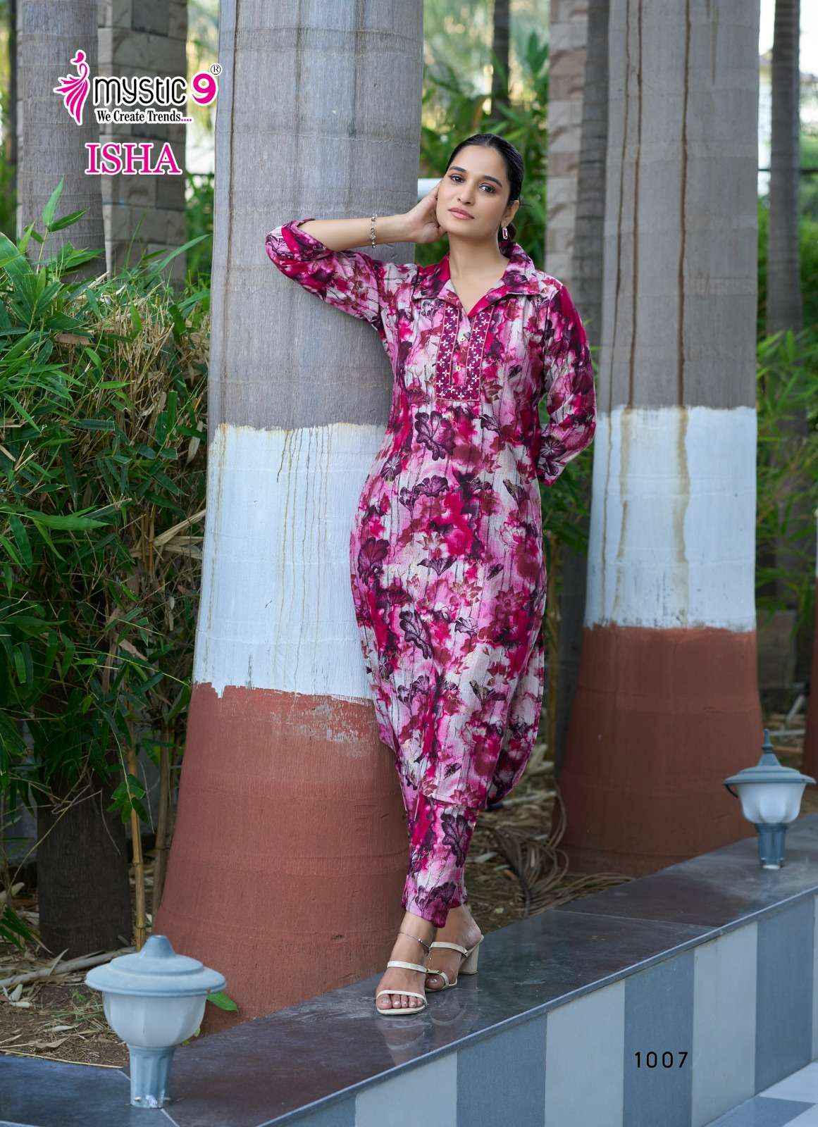 Mystic 9 Isha Vol 1 Fancy Co Ord Set 8 pcs Catalogue