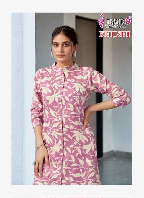 Mystic 9 Khushi Vol 2 Viscouse Kurti With Bottom 8 pcs Catalogue