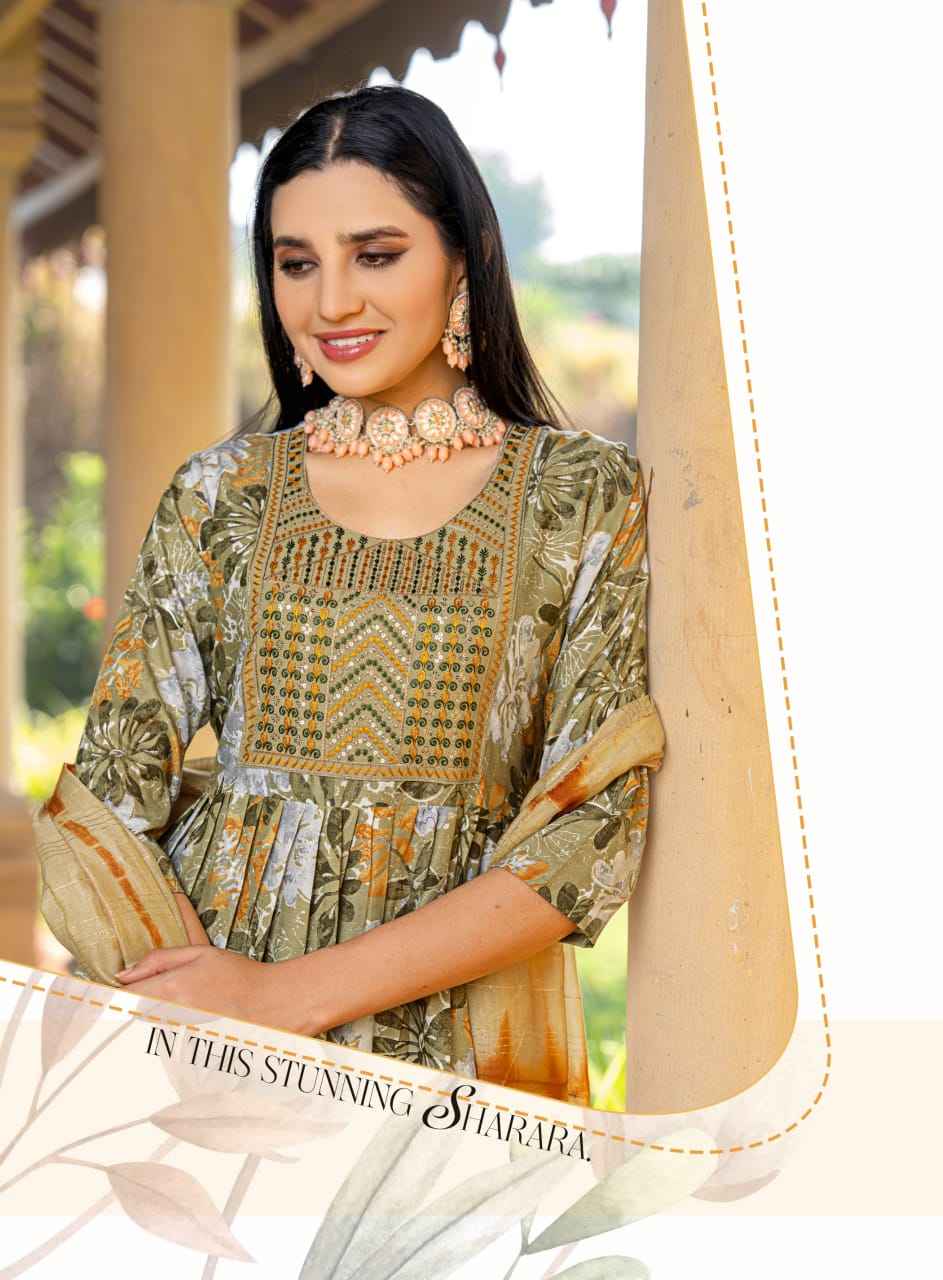 Mystic 9 Sara Vol 16 Rayon Kurti With Bottom 8 pcs Catalogue