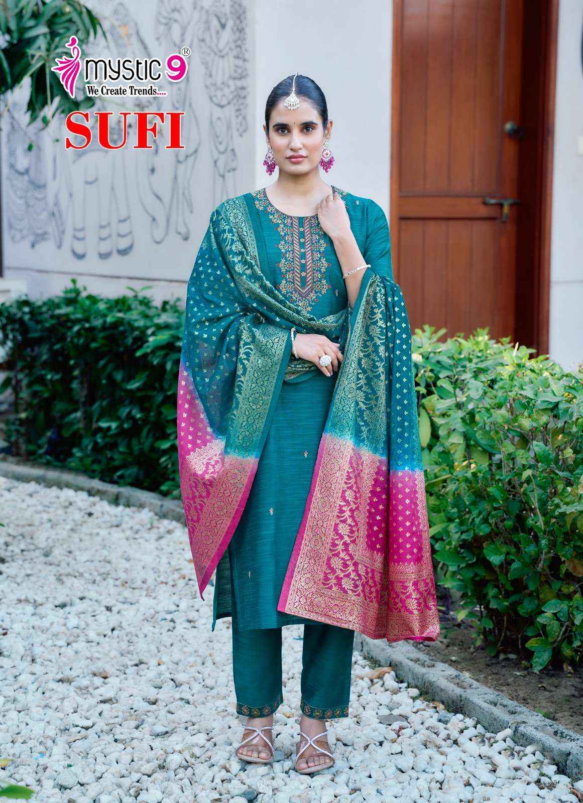 Mystic 9 Sufi Vol 1 Banglori Silk Kurti Combo 8 pcs Catalogue