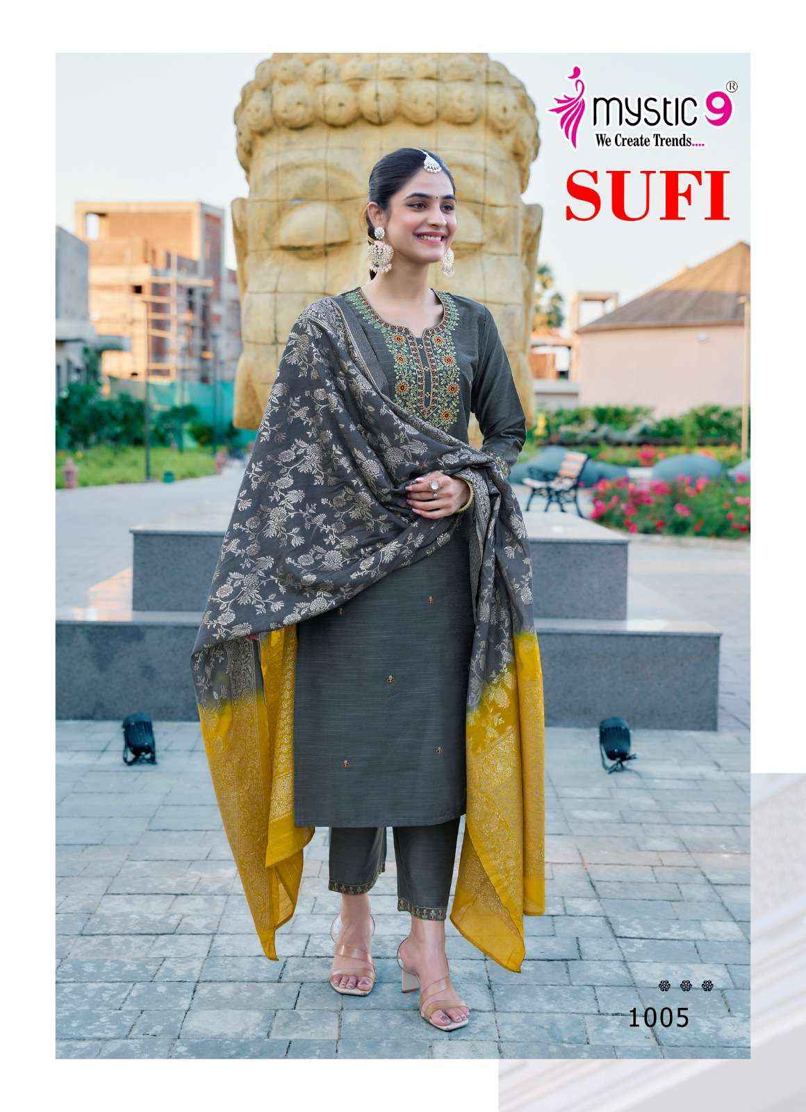 Mystic 9 Sufi Vol 1 Banglori Silk Kurti Combo 8 pcs Catalogue