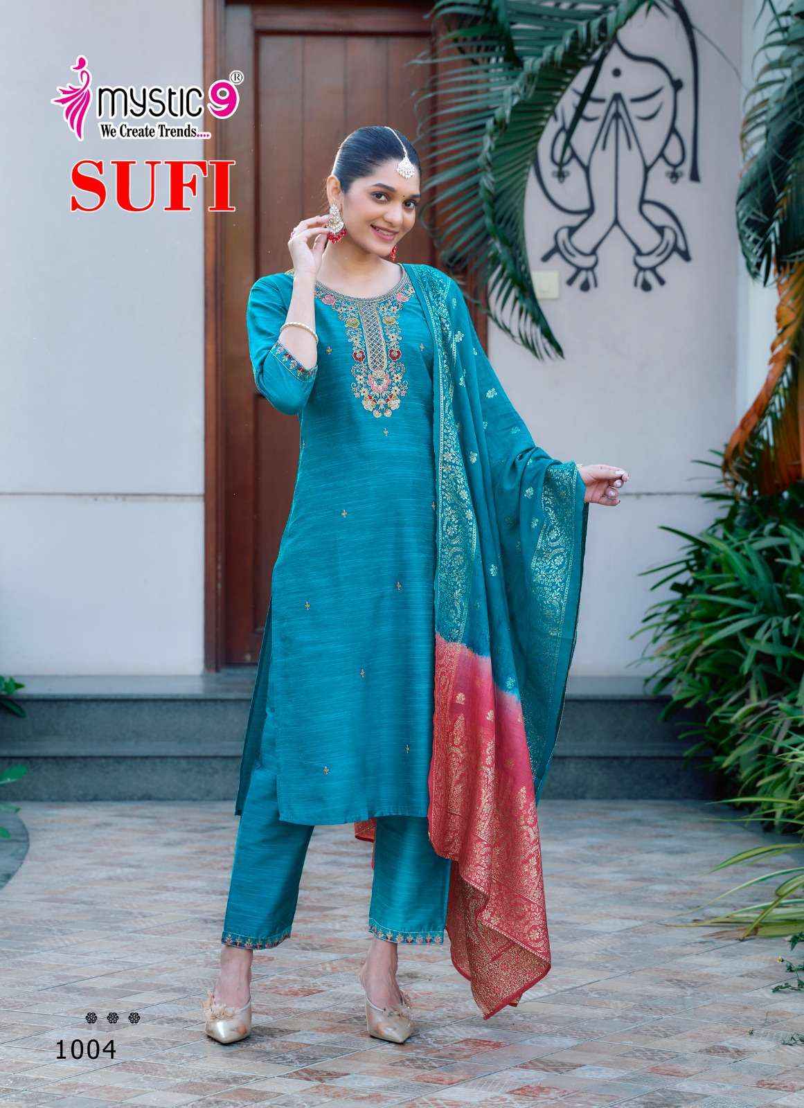 Mystic 9 Sufi Vol 1 Banglori Silk Kurti Combo 8 pcs Catalogue