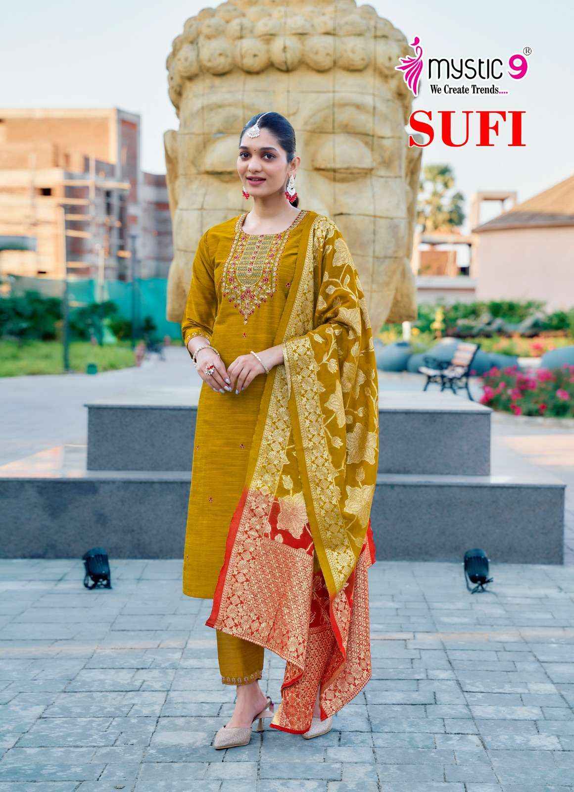 Mystic 9 Sufi Vol 1 Banglori Silk Kurti Combo 8 pcs Catalogue