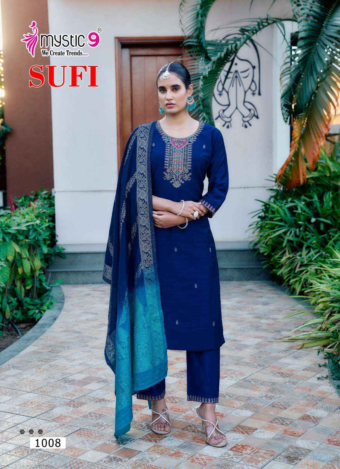 Mystic 9 Sufi Vol 1 Banglori Silk Kurti Combo 8 pcs Catalogue