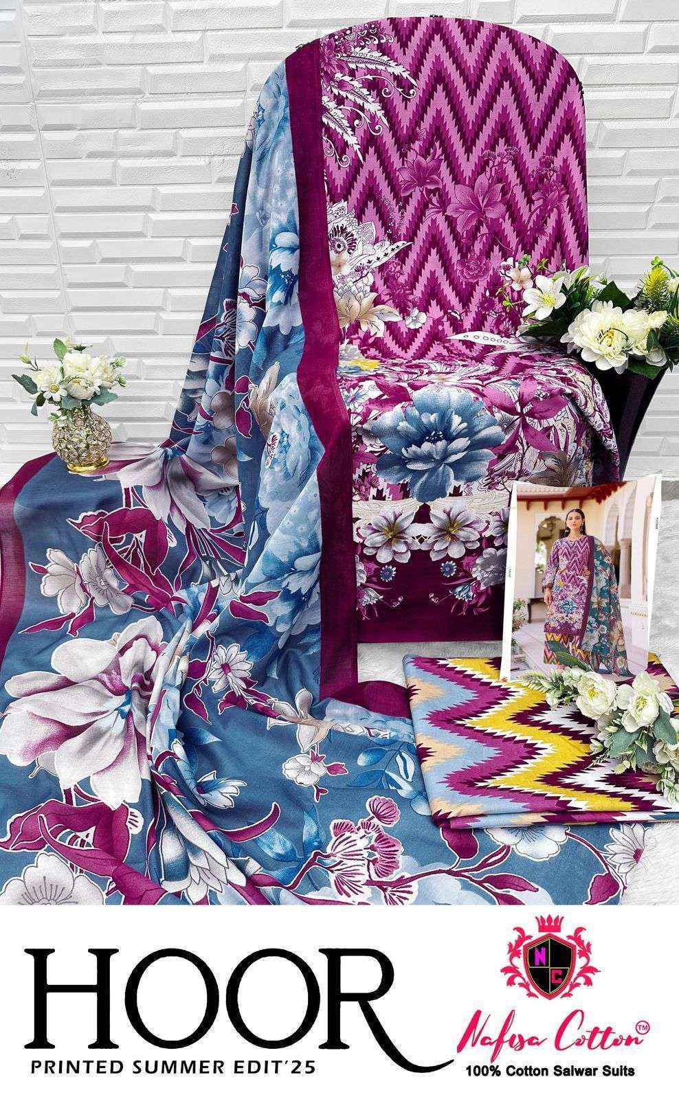 Nafisa Cotton Hoor Printed Summer Edition 25 Cotton Dress Material 6 pcs Catalogue