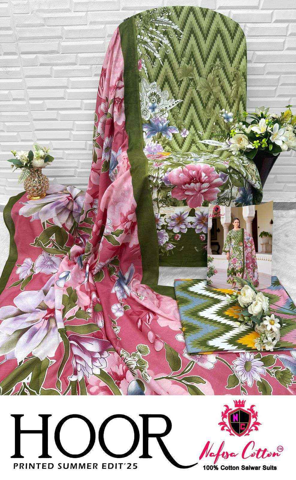 Nafisa Cotton Hoor Printed Summer Edition 25 Cotton Dress Material 6 pcs Catalogue
