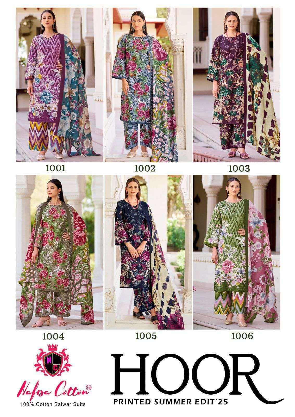 Nafisa Cotton Hoor Printed Summer Edition 25 Cotton Dress Material 6 pcs Catalogue