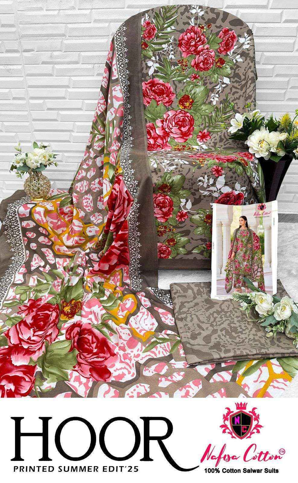 Nafisa Cotton Hoor Printed Summer Edition 25 Cotton Dress Material 6 pcs Catalogue